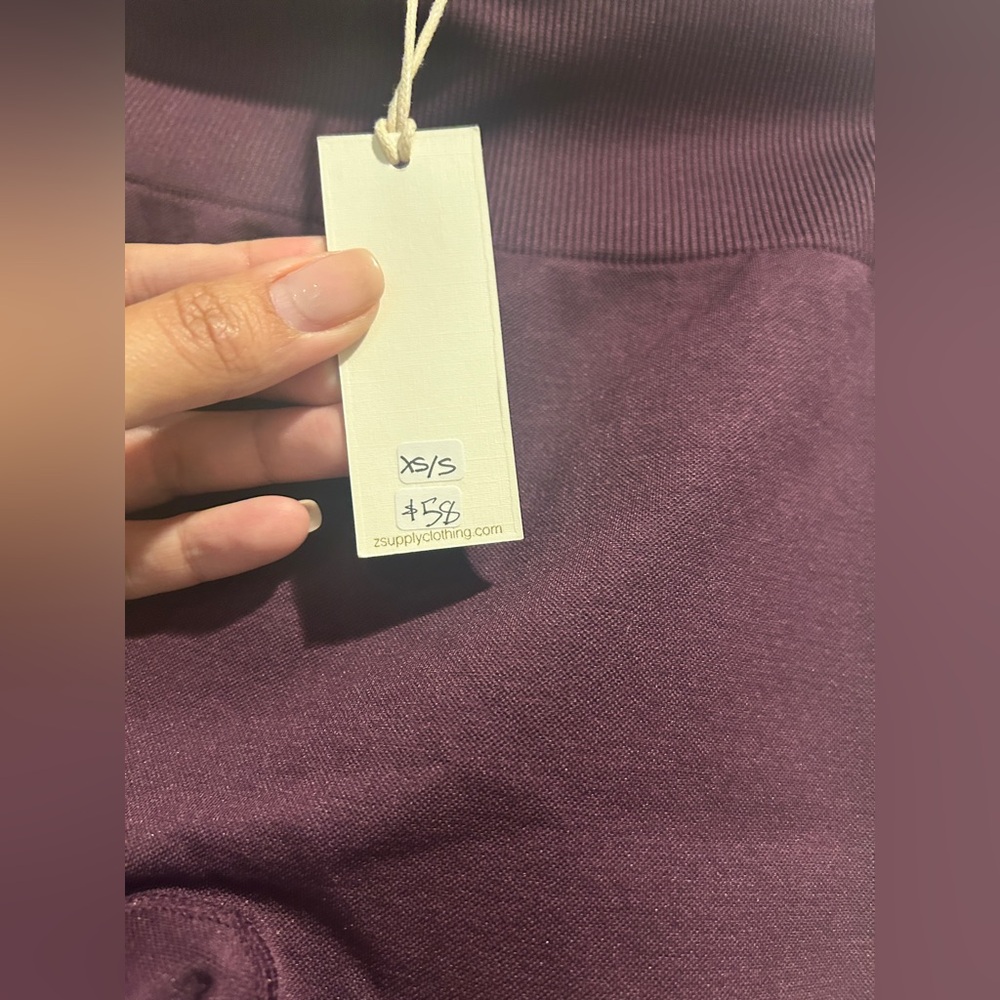 🆕 NWT Z Supply Plum Walk Out Seamless Legging - Picture 8 of 11